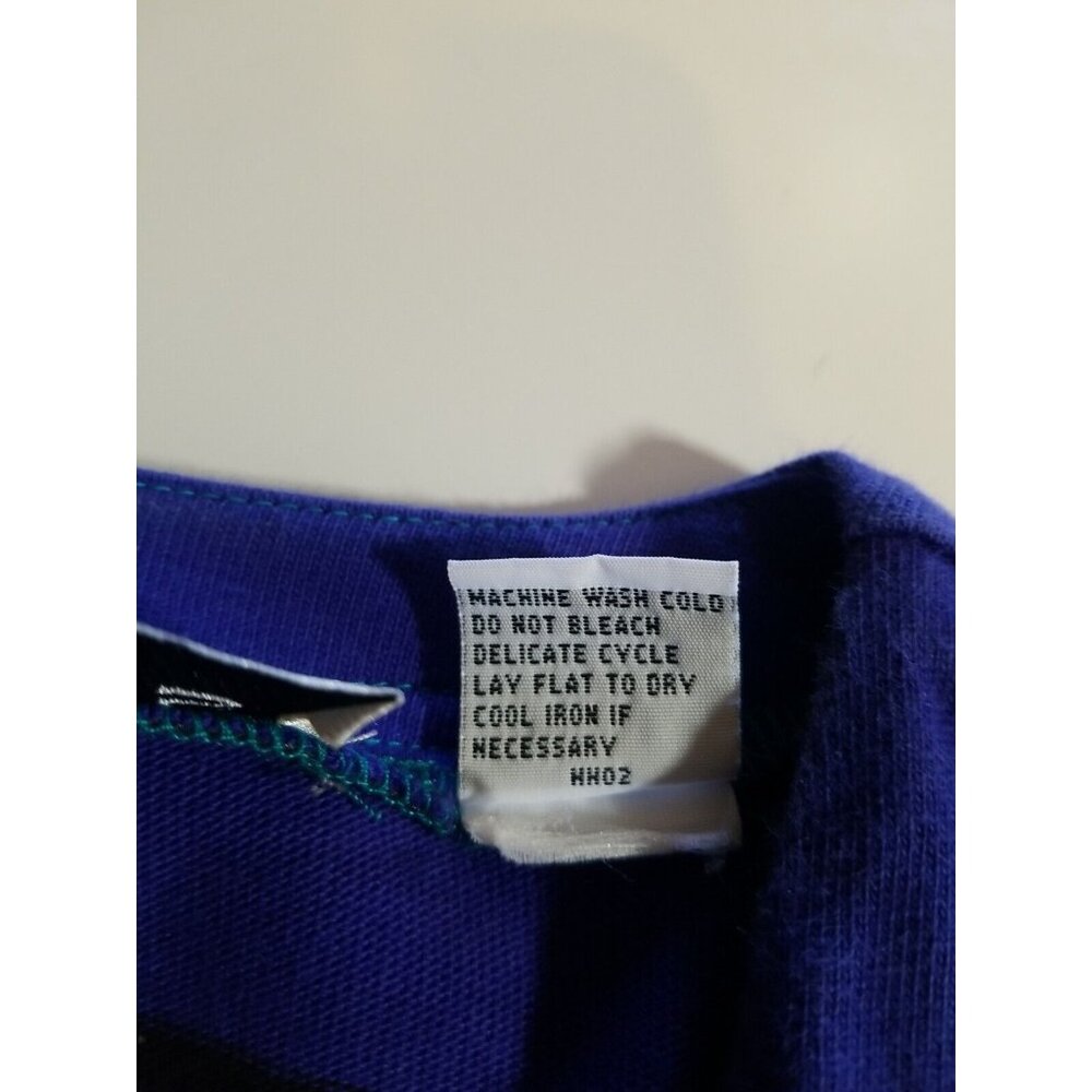 Chaus Vintage Womens Knit Cardigan Sweater Teal Striped Open‎ Front Size 2X - Picture 10 of 10